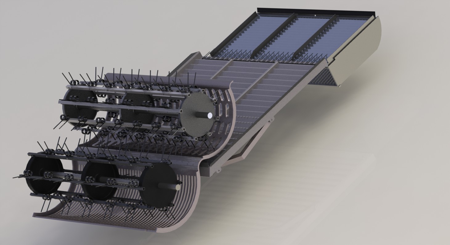 花生收获机内部结构